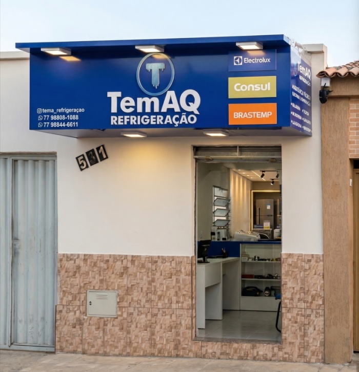 Fachada TemAQ Refrigeração